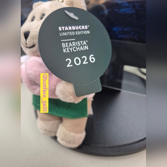 2026 Limited Edition Sakura Starbucks Bearista Keychain - Picture 2 of 4